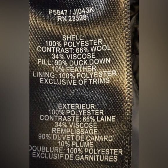 Pendleton Buffalo Check Collared Quilted Mid Length Down Coat EUC! - Picture 14 of 14